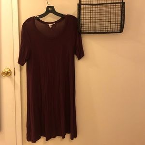 Raspberry T-Shirt Dress